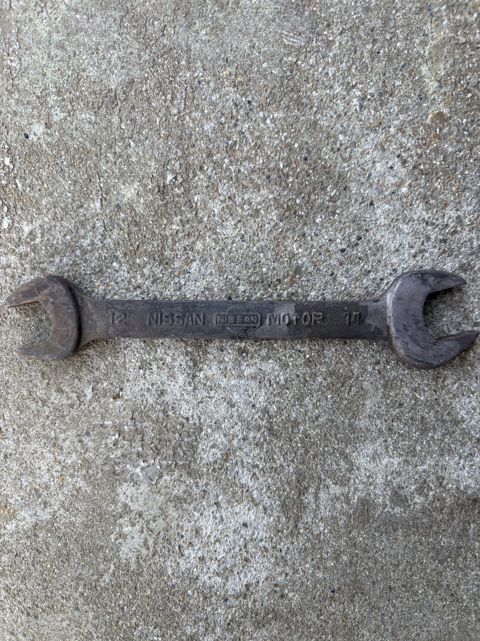 ニッサンレンチ No.3 サイズ刻印 12–14mm 部分アップ