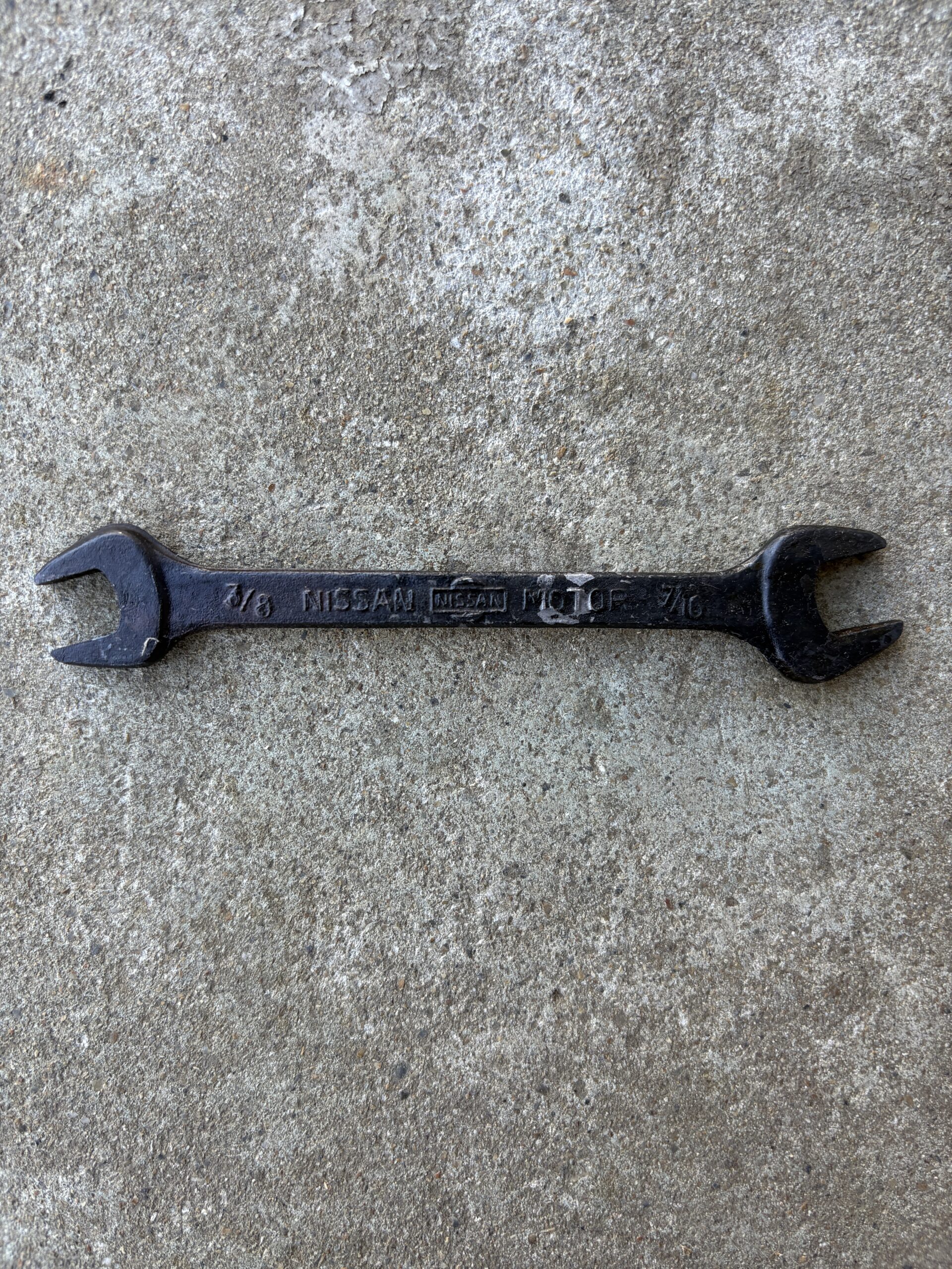 ニッサンレンチ No.1 口部分の摩耗とエッジ