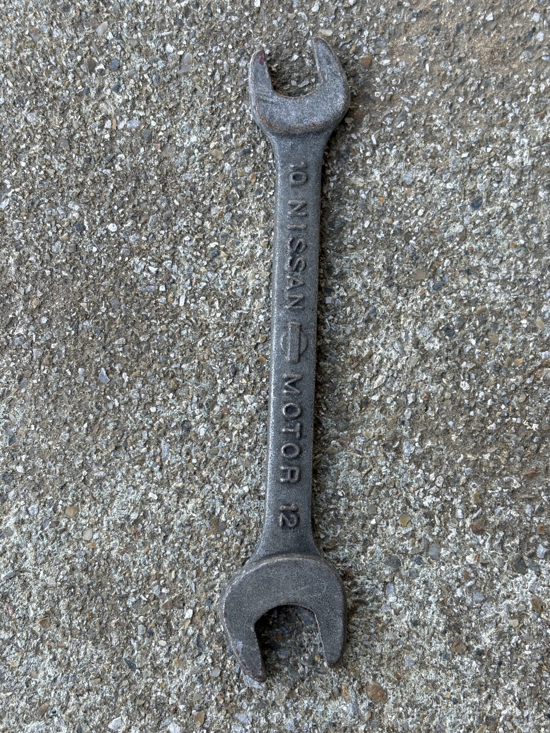 ニッサンレンチ No.6 サイズ刻印 10–12mm 部分アップ