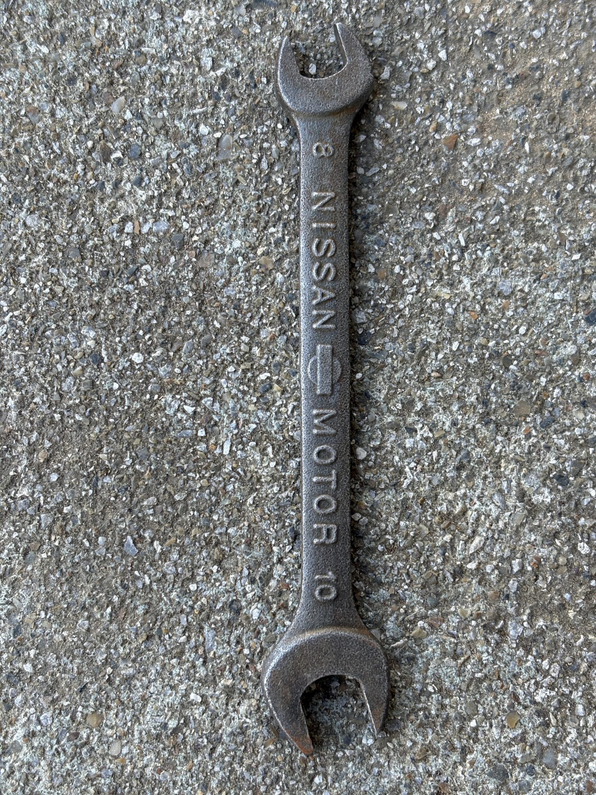 ニッサンレンチ No.5 サイズ刻印 8–10mm 部分アップ